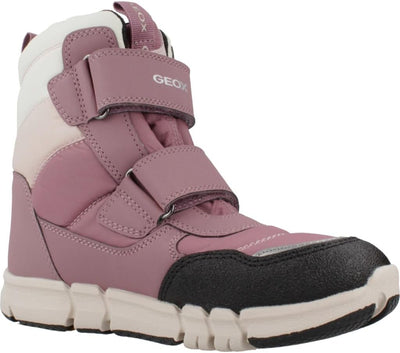 Geox J Flexyper B Ab Stiefelette für Mädchen 28 EU Dk Rose, 28 EU Dk Rose
