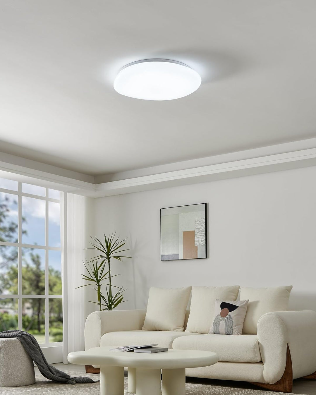 EGLO LED Deckenlampe Sileras, 1 flammige Deckenleuchte mit Sternenhimmel-Effekt, Material: Stahl und