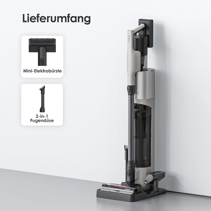 Tineco Pure ONE Station 5 PRO Kabelloser Akku Staubsauger, vollständiger Selbstreinigung, 200AW Saug