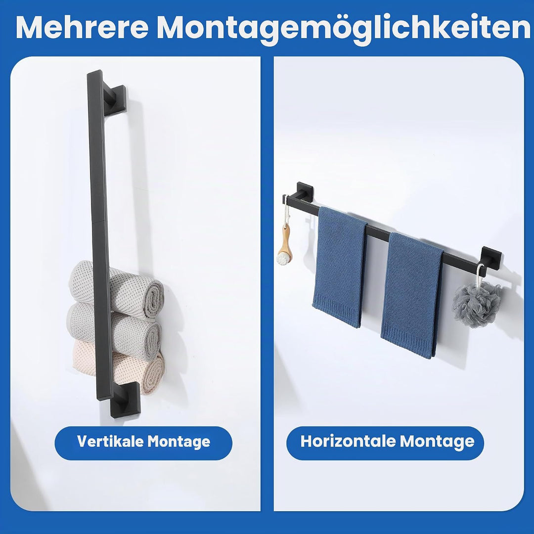 Mooche Handtuchhalter 304 Edelstahl Handtuchstange Wandmontage Handtuchhalter Badezimmer Set Bad Han