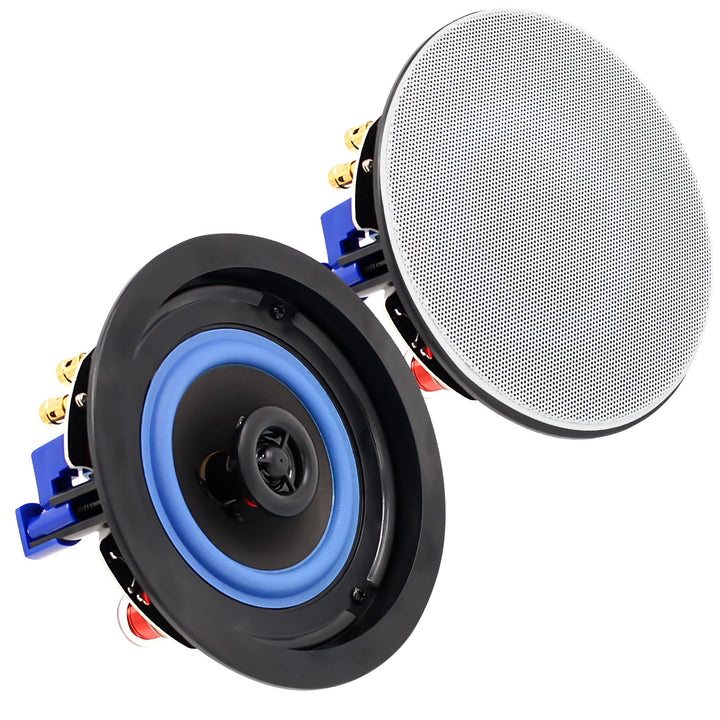 STUDIOFINIX 4-Zoll-160W 2-Wege-Passive Deckenlautsprecher, Flush-Mount in Decke/Wand, ideal für Heim