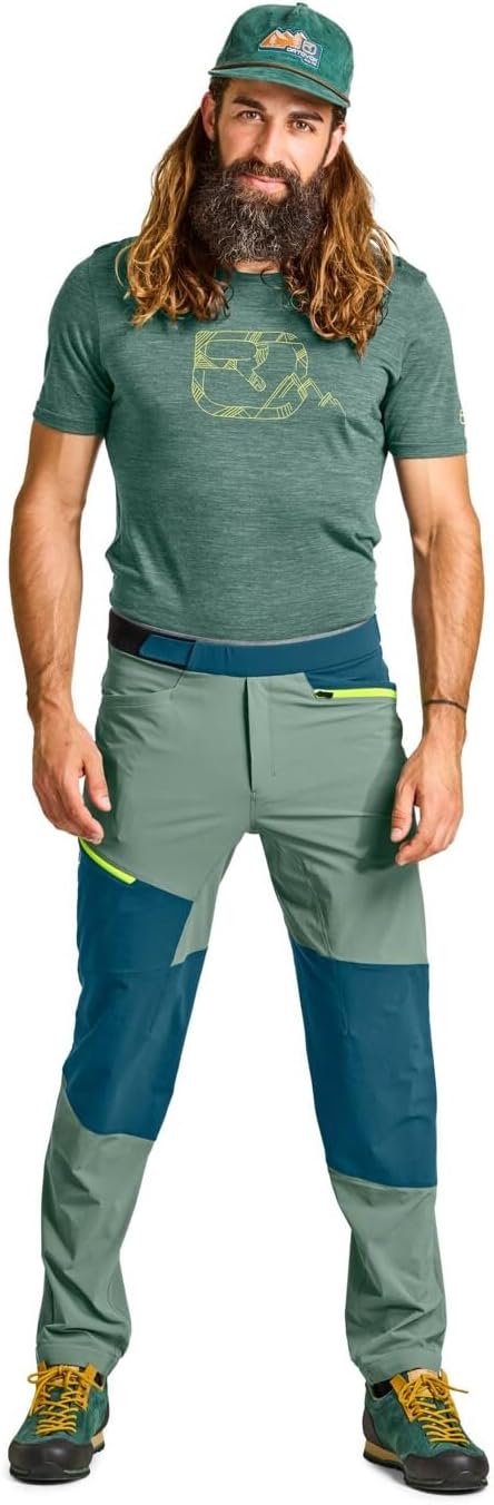 ORTOVOX Herren Hose Vajolet Pants M S Blau (Deep Ocean), S Blau (Deep Ocean)