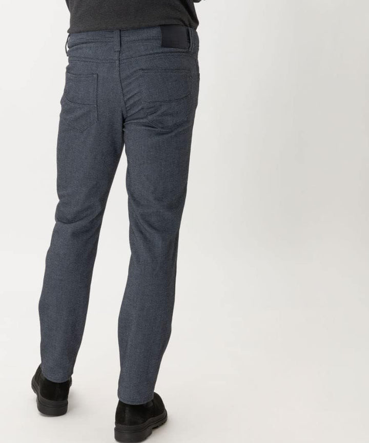 Brax Herren Hose Style Cadiz C Five-Pocket-Hose in Woo.Look-qualität 34W / 32L Blau (Storm 27), 34W