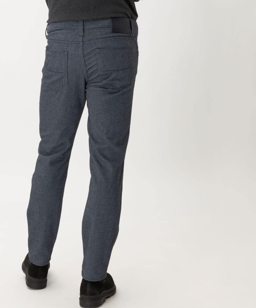 Brax Herren Hose Style Cadiz C Five-Pocket-Hose in Woo.Look-qualität 34W / 32L Blau (Storm 27), 34W