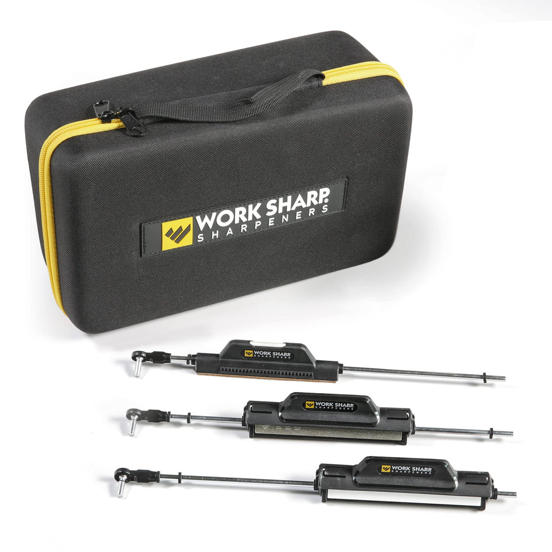 Upgrade-Kit für präzise einstellbare Messerschärfer, Set mit 7 Schleifmitteln und Tragetasche