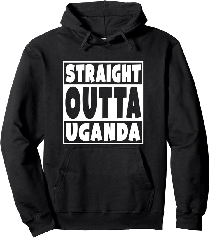 Straight Outta Uganda Geschenk für ugandische Familie Pullover Hoodie