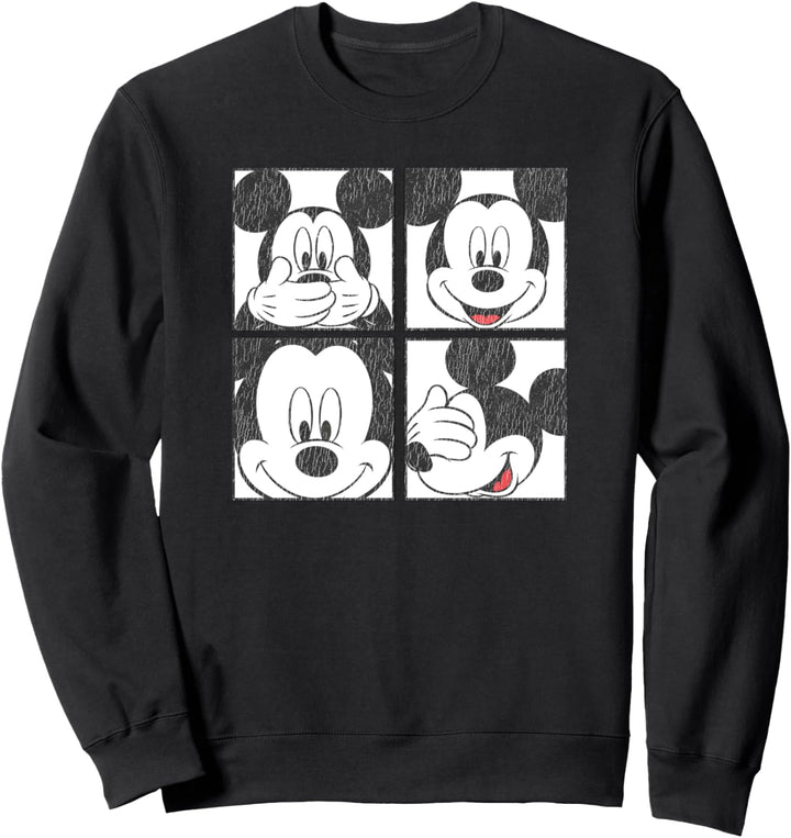 Disney Mickey Mouse Box Faces Sweatshirt