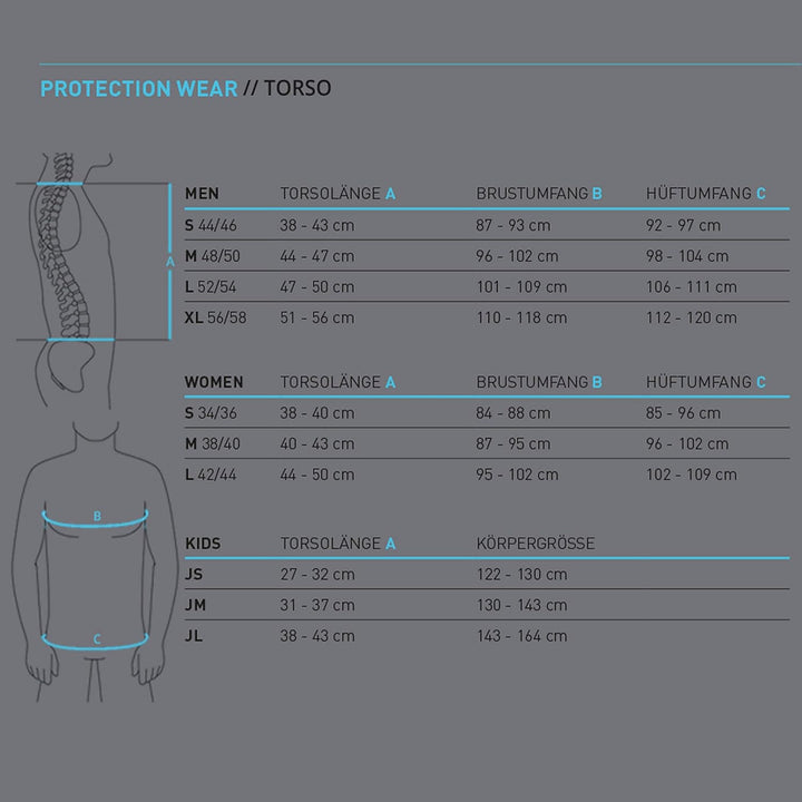 EVOC Protector Shirt Schutzkleidung Protektorshirt für Action Sportarten (Grössen: S, M, L, XL, LITE