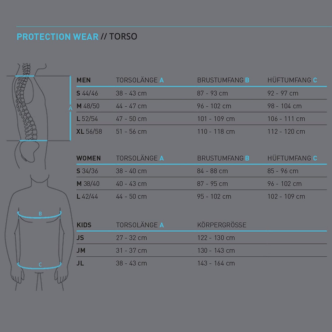 EVOC Protector Shirt Schutzkleidung Protektorshirt für Action Sportarten (Grössen: S, M, L, XL, LITE