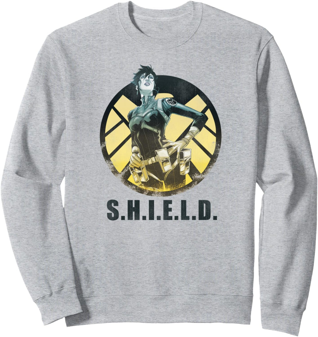 Marvel Agents Of S.H.I.E.L.D Maria Hill Distressed Comic Sweatshirt
