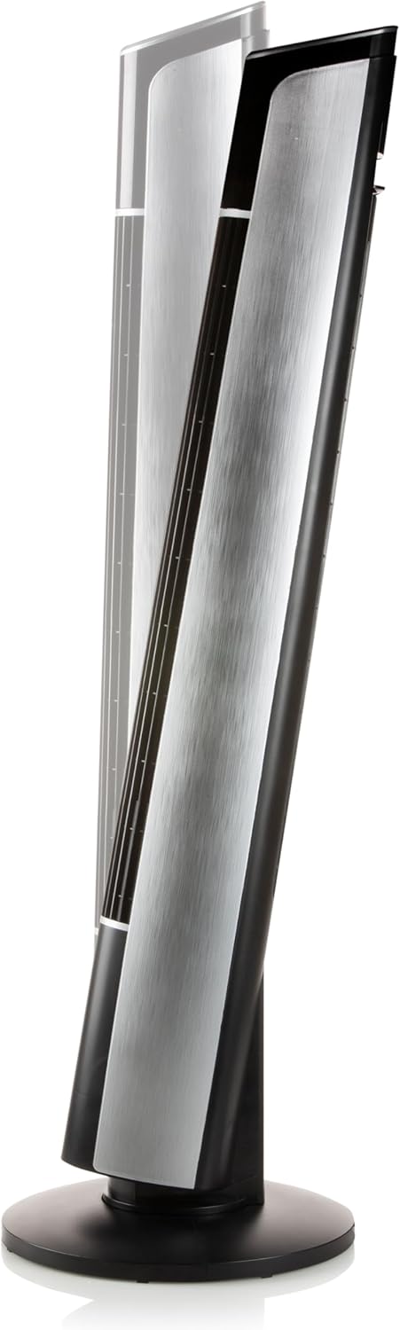 DOMO DO8127 Säulenventilator - 3 Modi + 3 Geschwindigkeiten - 107 cm Höhe, Silber/Schwarz