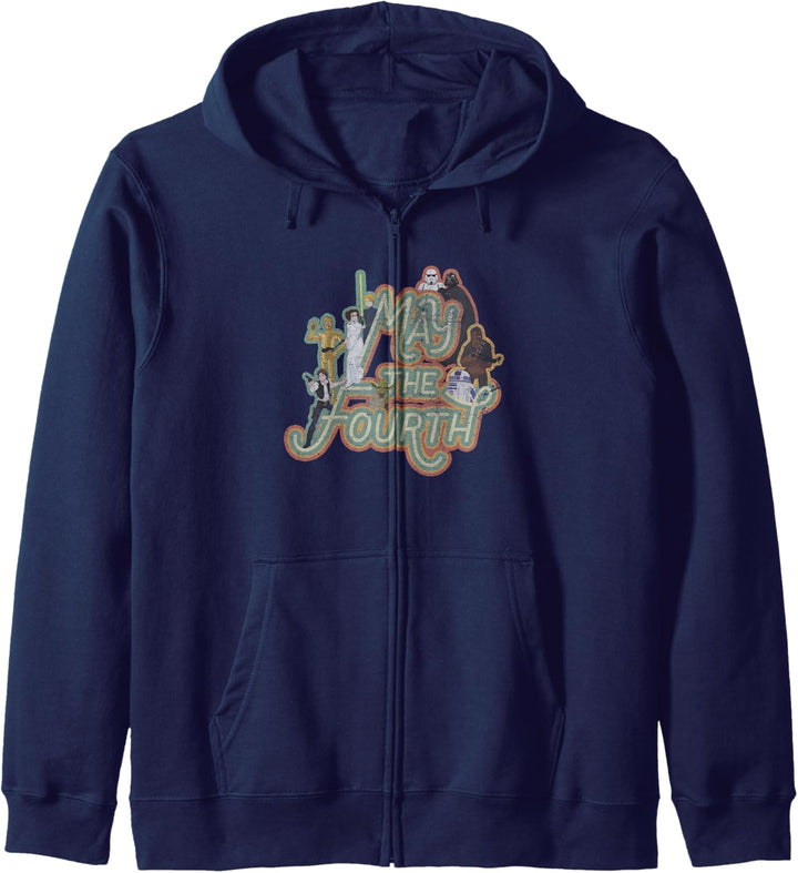 Star Wars May The Fourth Be With You Character Collage Kapuzenjacke