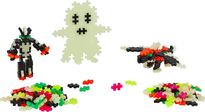 Plus-Plus 500 Kreativ Bausteine Nachtleuchtend, Glow Learn to Build Glow, Learn to Build Glow