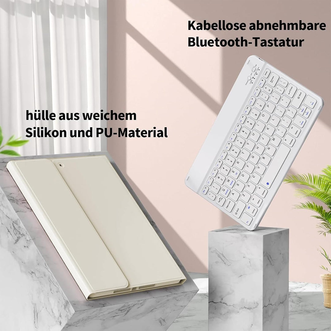 Tastatur Hülle für iPad 9. Generation / 8. Generation / 7.Generation 10,2 Zoll, Magnetisch Abnehmbar