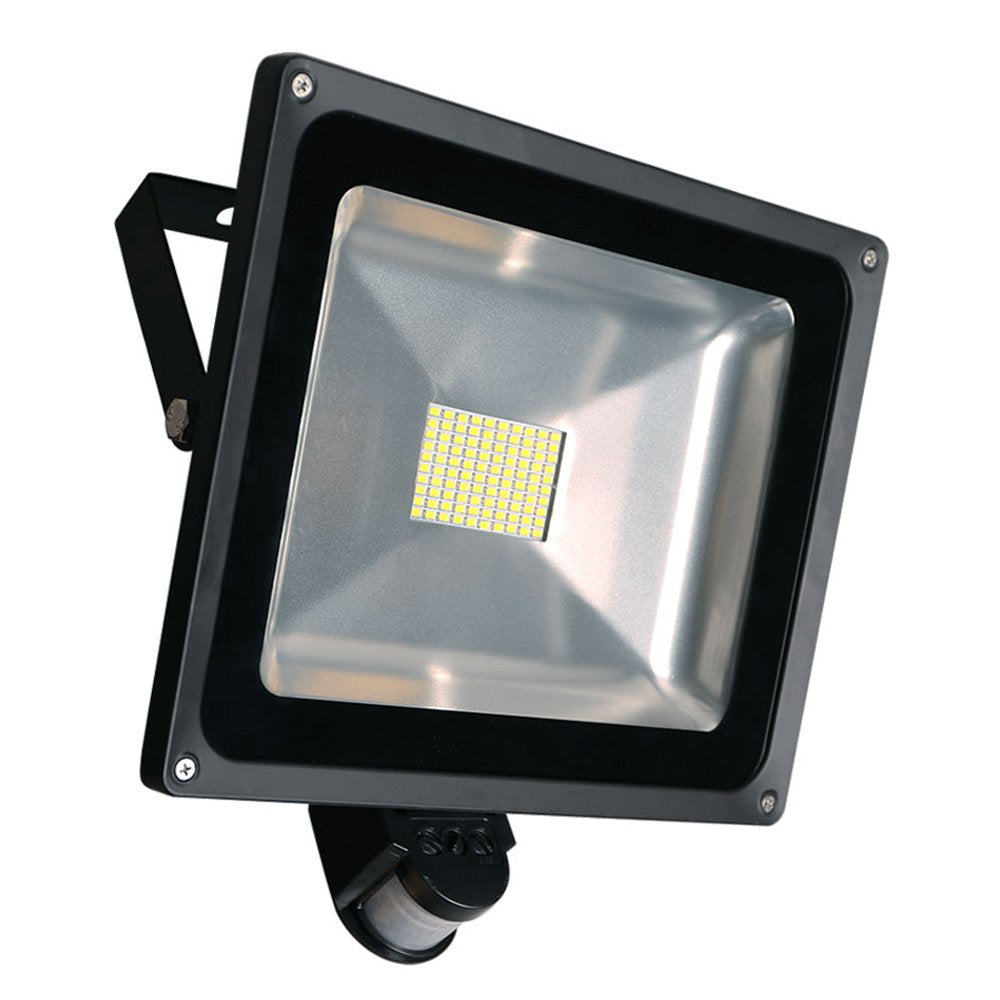80W SMD Fluter mit Bewegungsmelder LED Strahler Warmweiss warmweiss Licht IP65 Wasserdicht LED Lampe