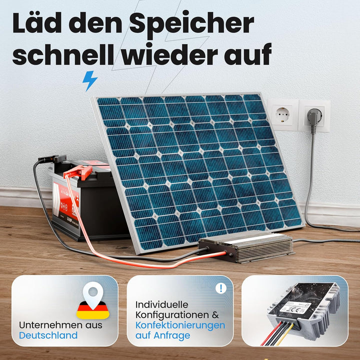 48V Batterie-Ladegerät LiFePO4 58,4V 10A 600W | Optimiert für Lithium-Eisenphosphat-Akku | Auto-Batt