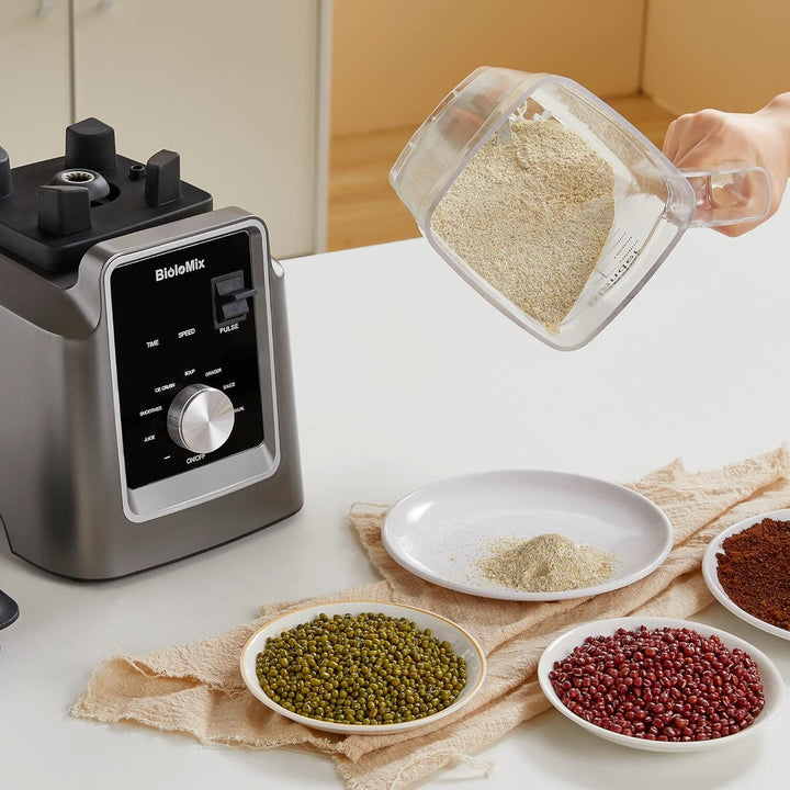 BioloMix Hochleistungsmixer 2200W,Selbstreinigungsfunktion,Standmixer mit 2L Behälter ohne BPA Smoot