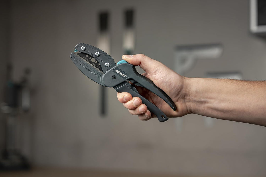 wolfcraft Allesschneider megaCut PRO – Profi-Multischneider mit PRO SHARP Klinge, ergonomischem 2-Ko