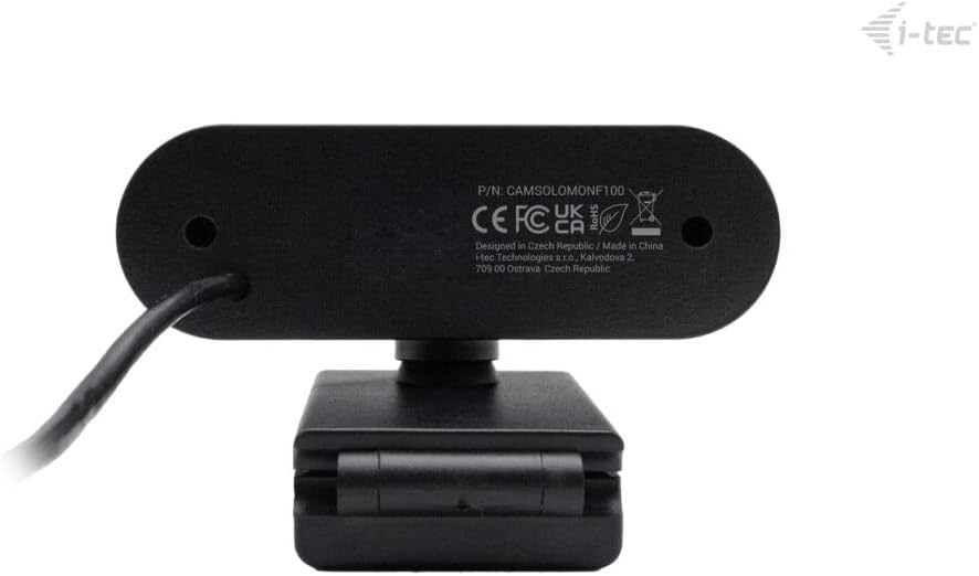 i-tec Solomon 100 Webcam 1080p mit Fester Fokus, Automatische Bildoptimierung und Integrierte Datens