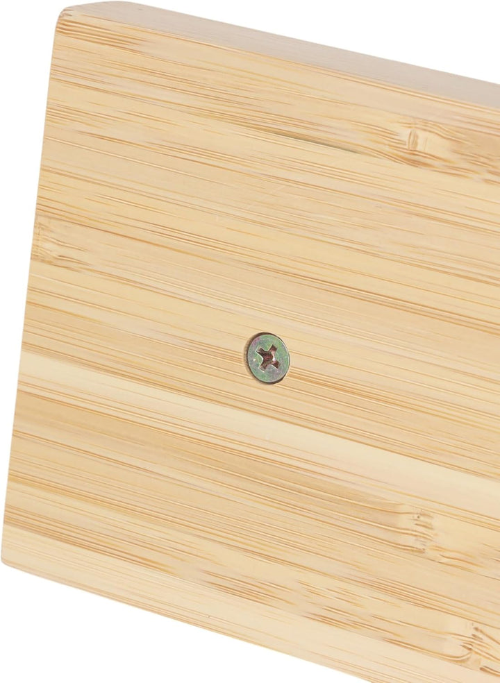 Relaxdays Messerblock magnetisch, doppelseitig, Bambus, HxBxT: 22 x 30 x 10 cm, Messerhalter für 20