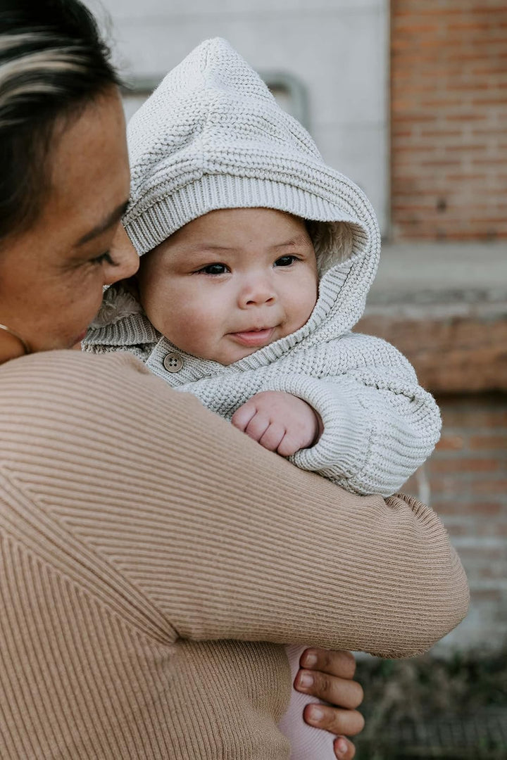 Baby's Only - Soul Kapuzenjacke Baby - Teddyfutter - Strickjacke für Jungen and Mädchen - 100% Bio-B