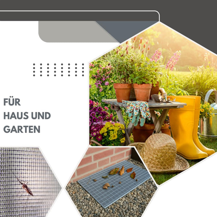 Green Home Edelstahl Gewebe Fliegengitter Edelstahl-Gewebe Fliegenschutz Edelstahlnetz Gitter 12,50