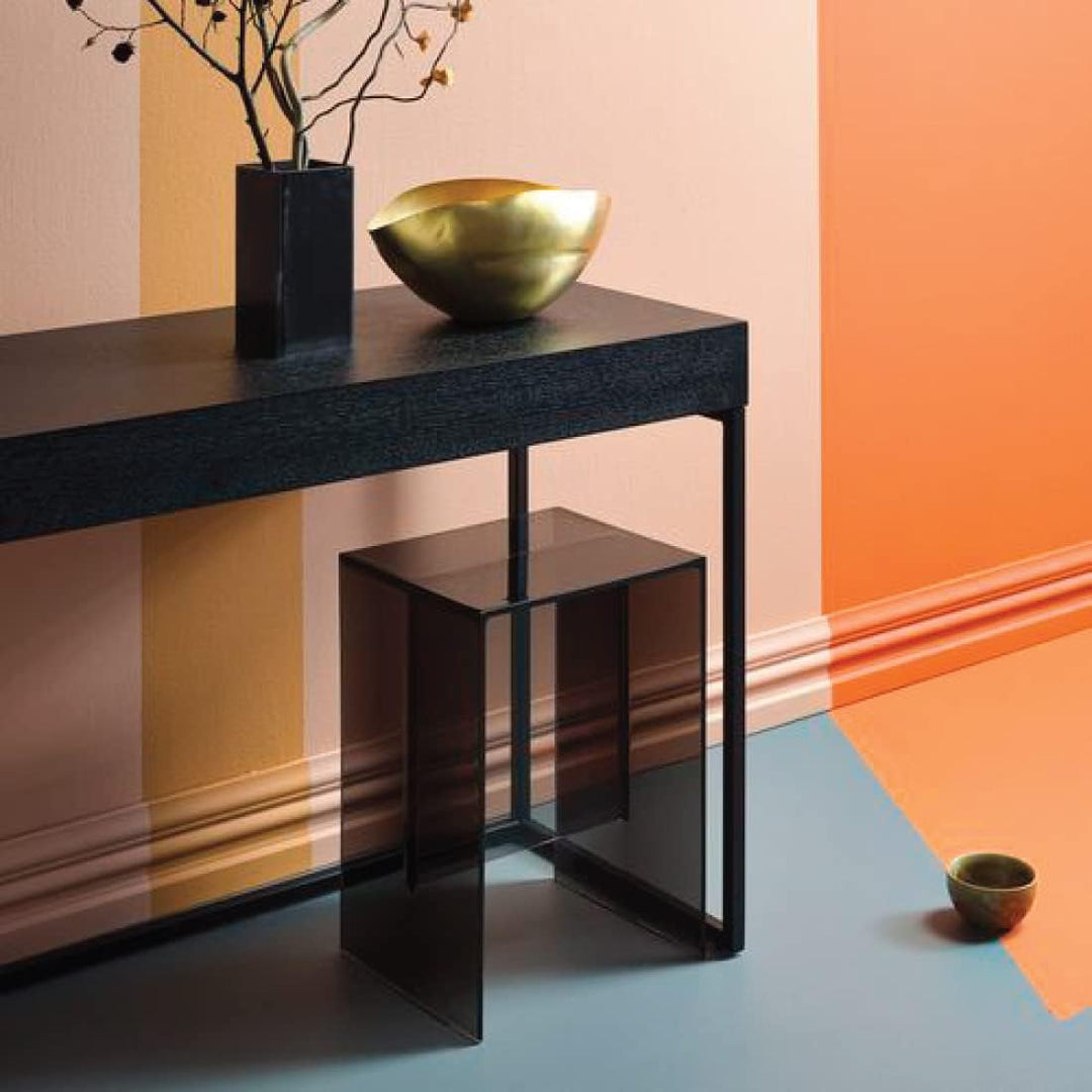 Kartell Max-Beam Hocker, Plastik, blau, 27 x 47 x 33 cm Blu Tramonto, Blu Tramonto