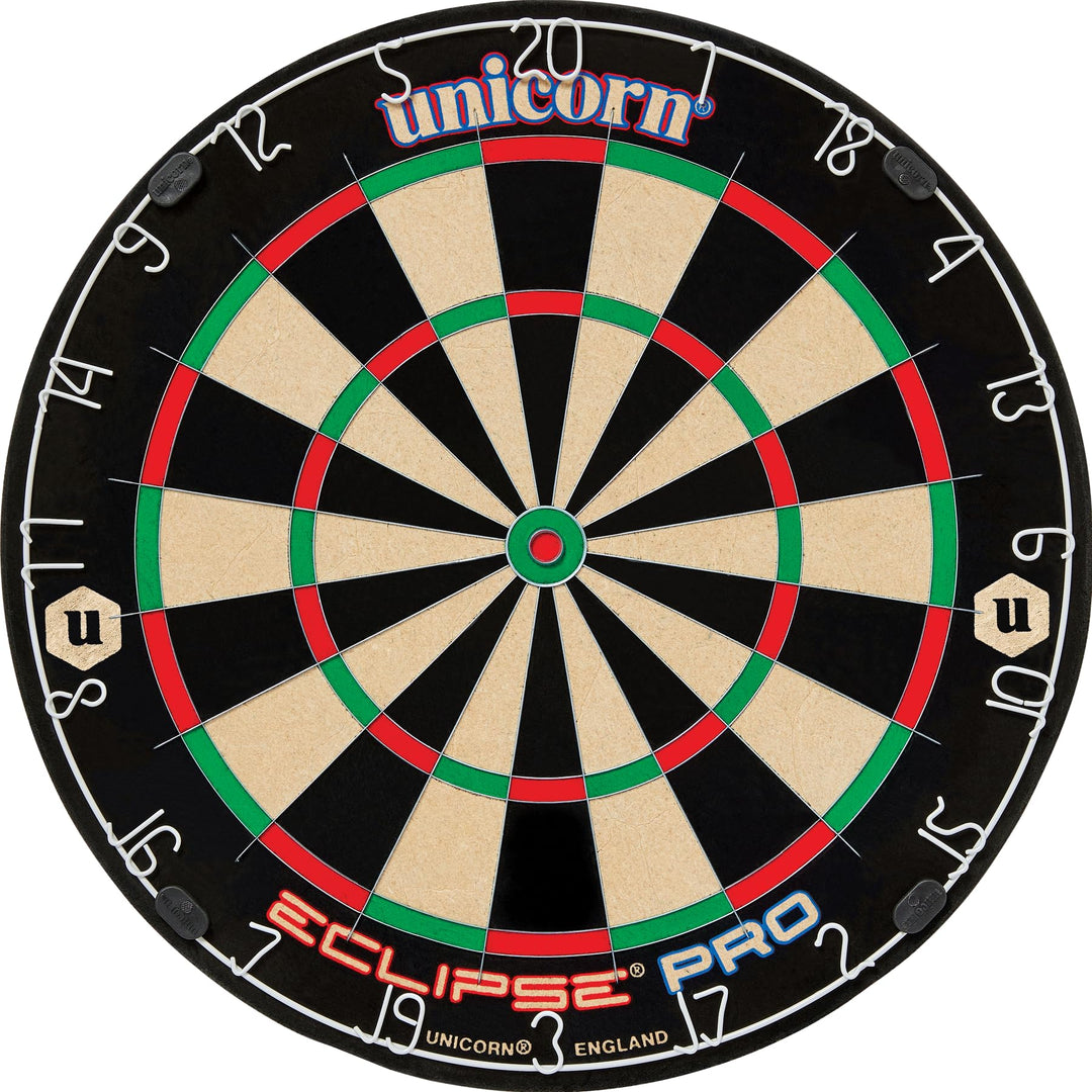 Unicorn Eclipse Pro, Professional Bristle Dartboard with Competition Quality Sisal, Spider and Numbe