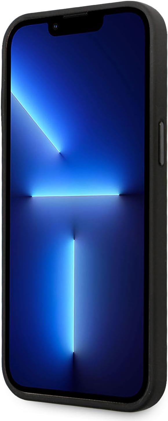 CG MOBILE Karl Lagerfeld Ikonik NFT Logo & Metall Pin Hülle für iPhone 15 Pro (Schwarz), Schwarz