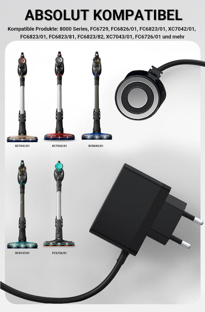 Bouge 30V Ladekabel Netzteil Ersatzteile Kompatibel mit Philips SpeedPro Max FC6729 FC6826/01 FC6823