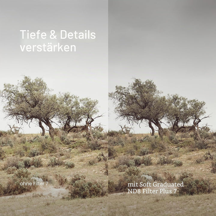 Urth 67 mm Grauverlaufsfilter Soft ND8 GND Filter (Plus+) 67mm, 67mm