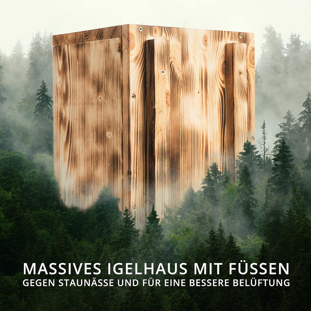 Igelhaus Neu Gebrannt (IG3) Igelhäuser Igelfutterhaus Igelhütte - Igelhaus mit Rattenklappe - mit Bo