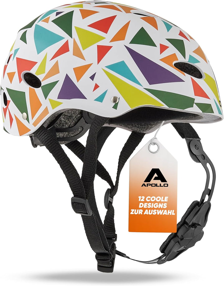 Apollo Skaterhelm Herren, Damen und Kinder | Kinderfahrradhelm | Verstellbar | Skateboard, Scooter,