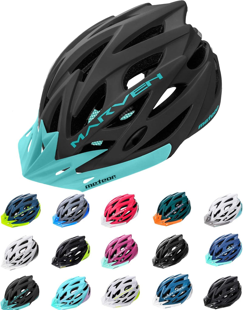 meteor® Marven Fahrradhelm Herren Damen Kinder-Helm MTB rollerhelm mädchen kinderfahrradhelm für Dow