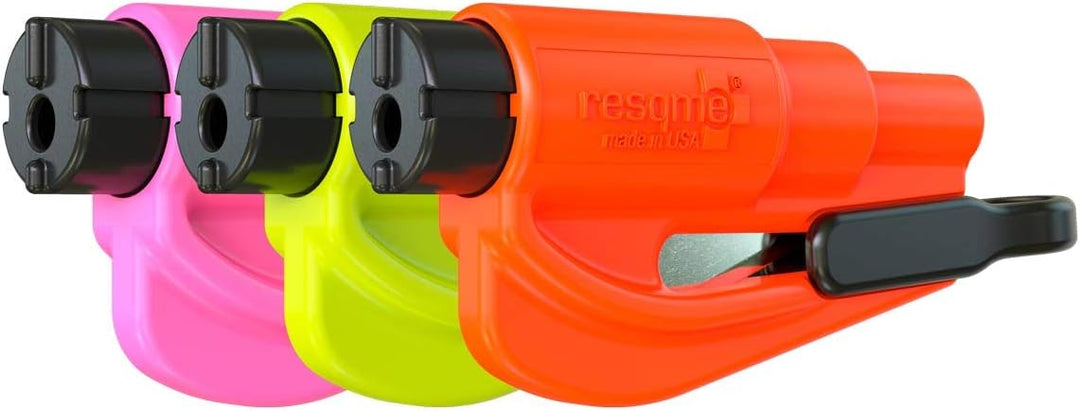 RESQME Familien-3er-Pack, das Original-Notfall-Schlüsselanhänger-Auto-Fluchtwerkzeug, 2-in-1 Sicherh