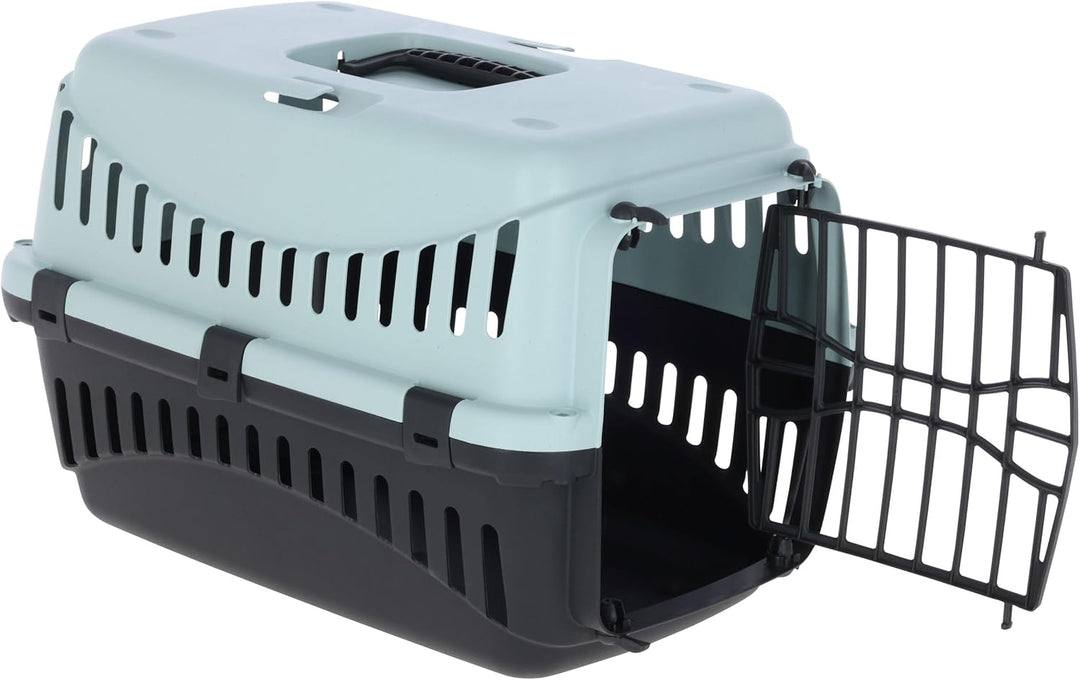 Kerbl Pet Transportbox Expedion, blau/schwarz, 45x30x30 cm, Hundebox, Katzenbox, Hundetransport, Kun