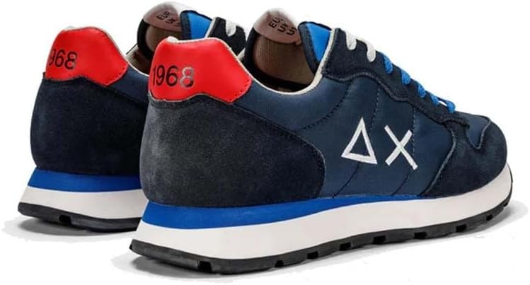 SUN68 Herren Tom SOLID Nylon Sneaker 41 EU Navy Blue, 41 EU Navy Blue