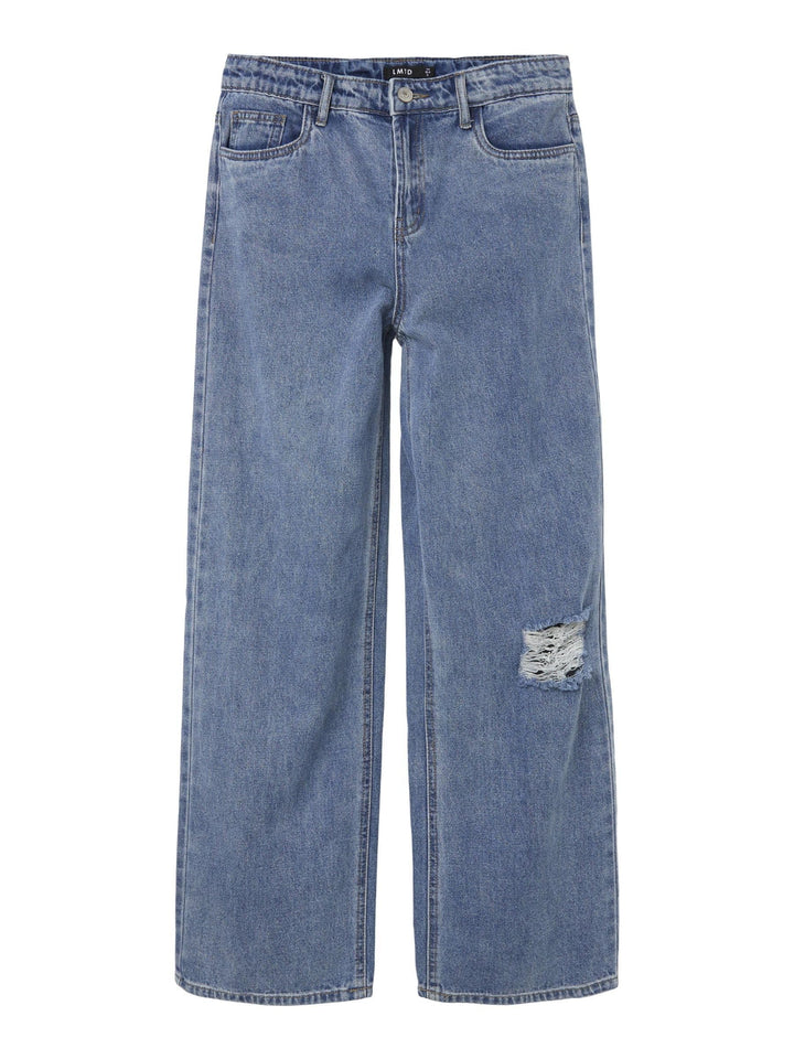 NAME IT Mädchen Nlfnoizza DNM Hw Straight Pant Noos Jeans 128 Medium Blue Denim, 128 Medium Blue Den