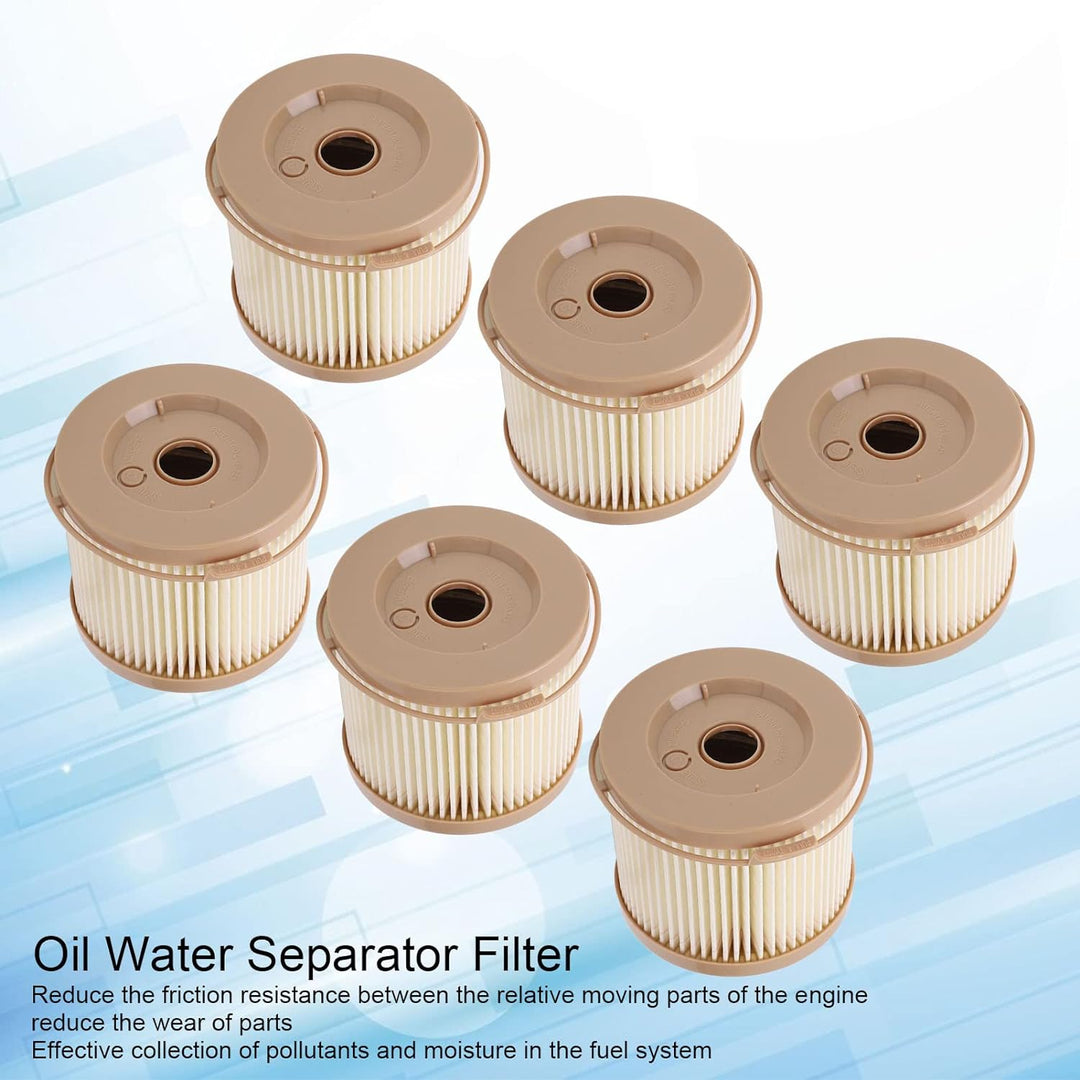 6 Stück Kraftstofffilter Element Wasserabscheider Kit Öl-Wasser-Filter-Kit Auto-Kraftstofffilter Was