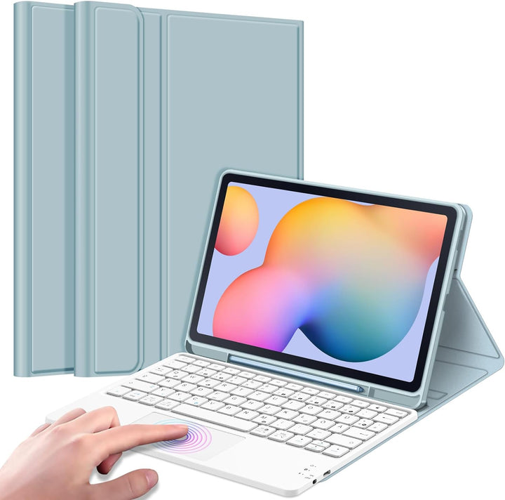 Fintie Tastatur Hülle für Samsung Galaxy Tab S6 Lite 10.4 SM-P610/ P613/P615/P619 2022/2020 - Deutsc