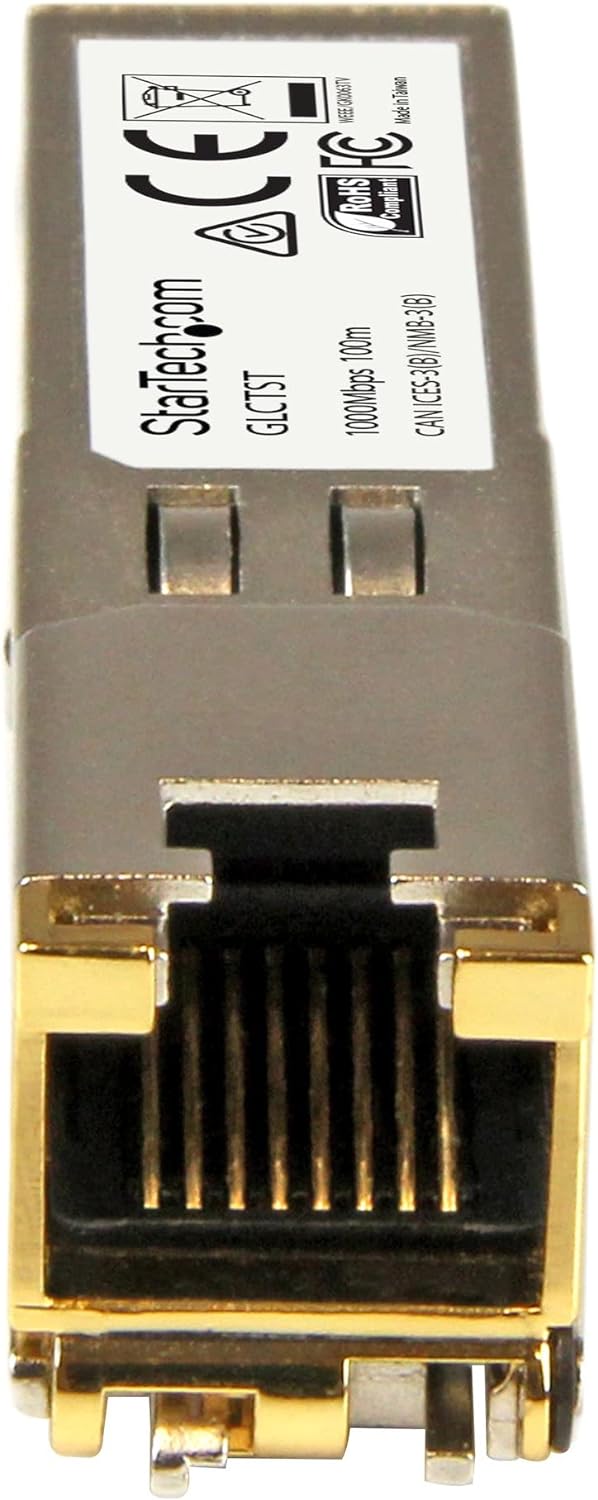 StarTech.com Gigabit RJ45 Kupfer SFP Transceiver Modul, Cisco GLC-T kompatibel, 1000Base-T, Mini-GBI