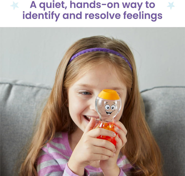 Learning Resources Äussere Deine Gefühle Sensorikflaschen, ab 3 Jahren, Emotions-Spielzeug mit 4 Fla