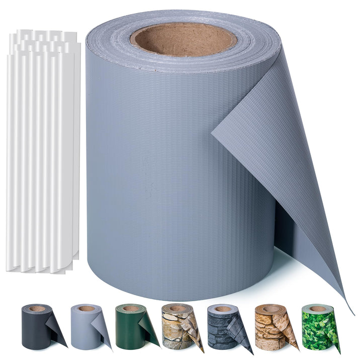 Sichtschutzstreifen Zaun 35 m x 19 cm inkl.20 Clips, PVC Sichtschutz Zaunfolie Sichtschutzstreifen D