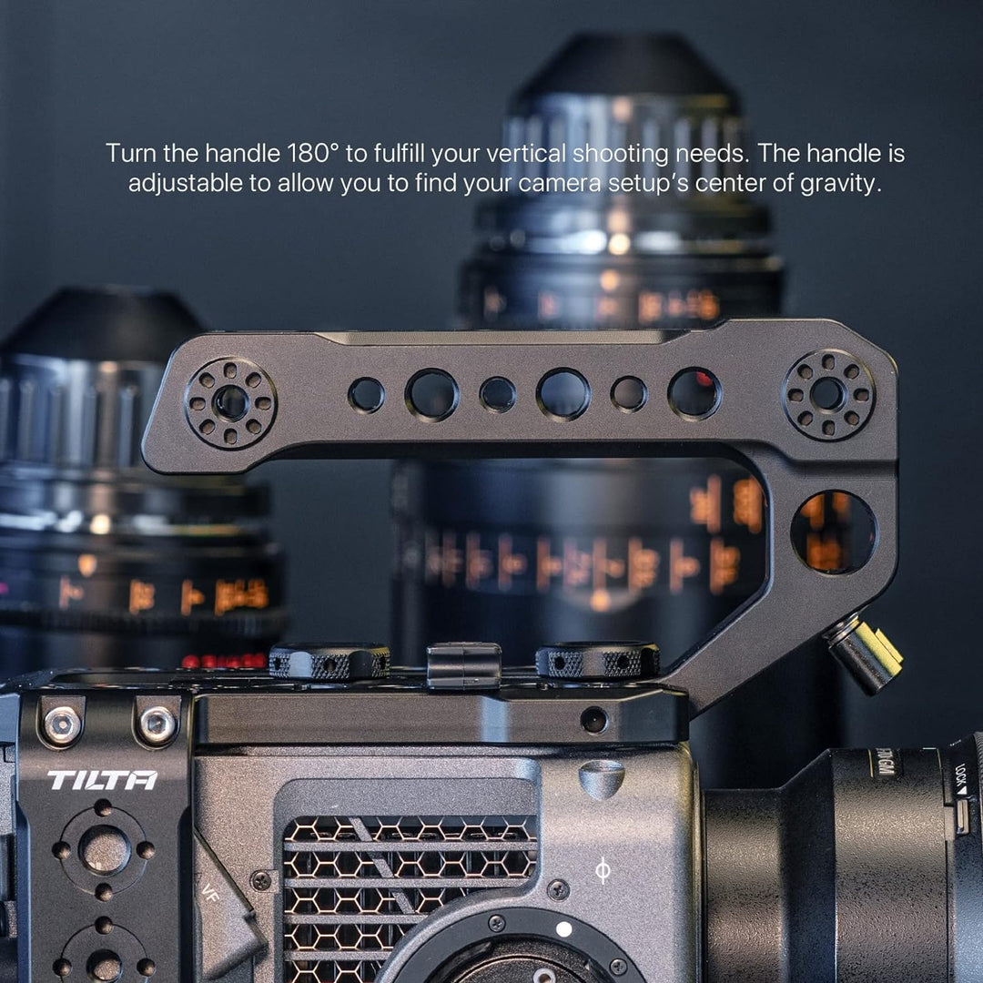 Tilta Oberer Griff kompatibel mit Sony FX6 Schuhhalterung für Videokamera, LED-Lichter, Mikrofone ES