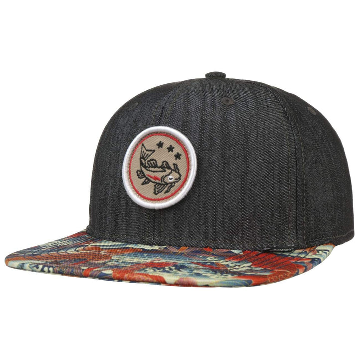 Djinns - Koi Linen (REV. Schwarz) - Snapback Cap Baseballcap Hat Kappe Mütze Caps