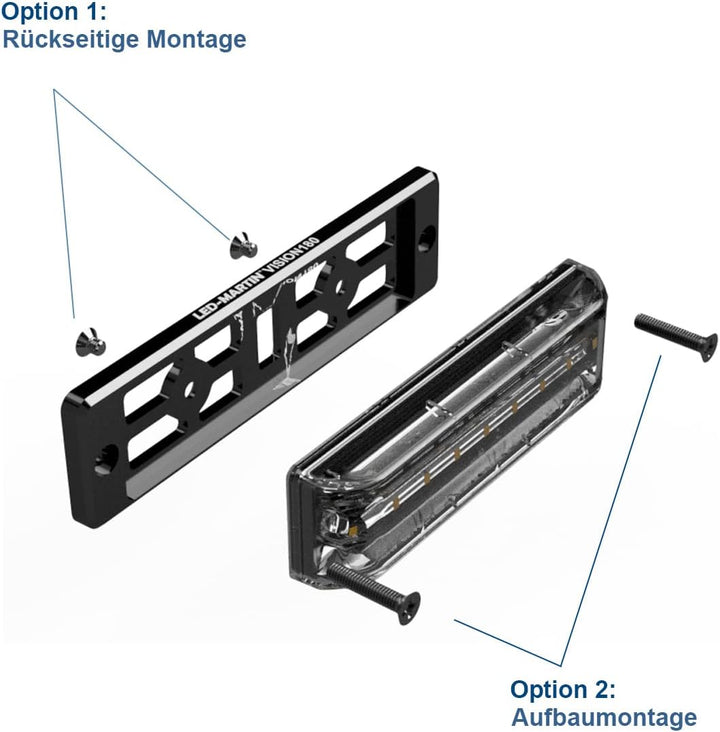 VISION180-180° Abstrahlung - Blitzmodul - blau - Klasse 2