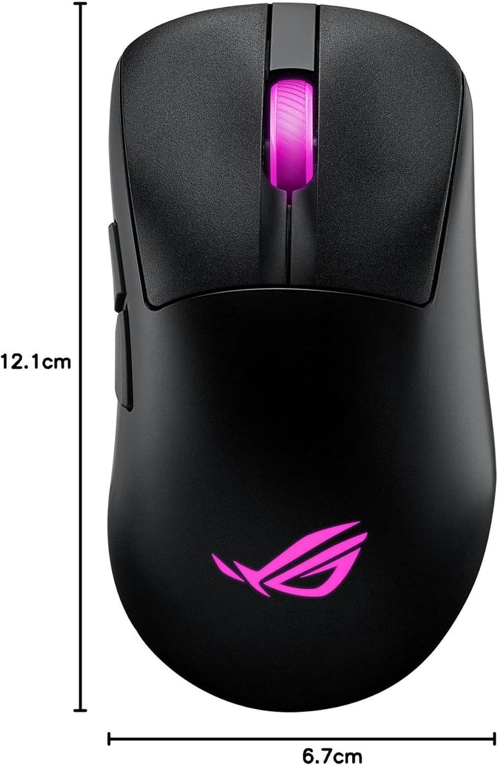 ASUS ROG Keris II Origin Wireless RGB Gaming-Maus (ergonomisch, FPS Esport 65g leicht, ROG AimPoint