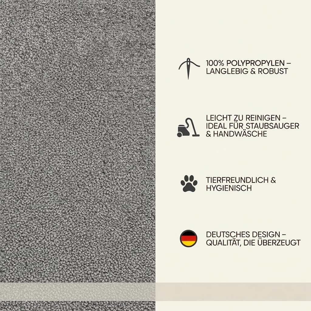 Fashion4Home Teppich Wohnzimmer – Einfarbig Teppich, Uni Teppich fürs Kinderzimmer, Schlafzimmer, Ar