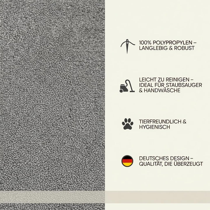 Fashion4Home Teppich Wohnzimmer – Einfarbig Teppich, Uni Teppich fürs Kinderzimmer, Schlafzimmer, Ar