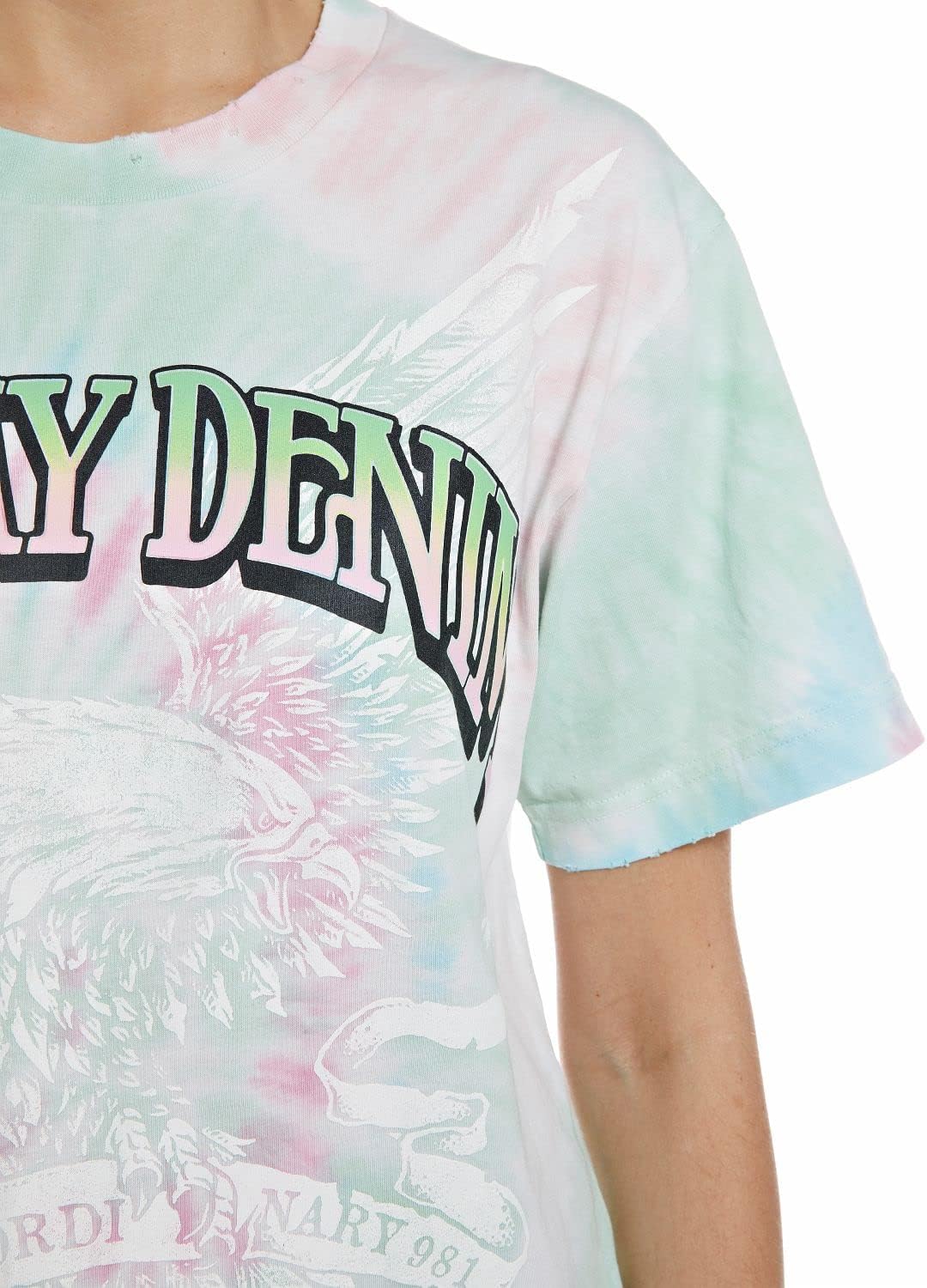 Replay Damen T-Shirt XS 010 Multicolor, XS 010 Multicolor